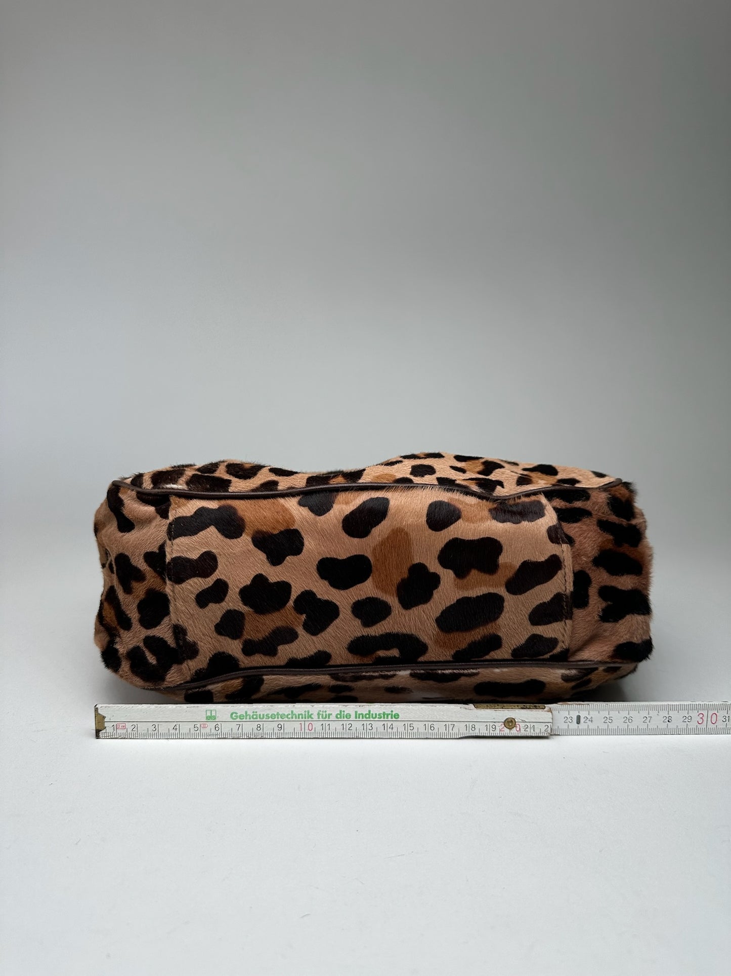Vintage Marni Leopard fur 2way bag brown