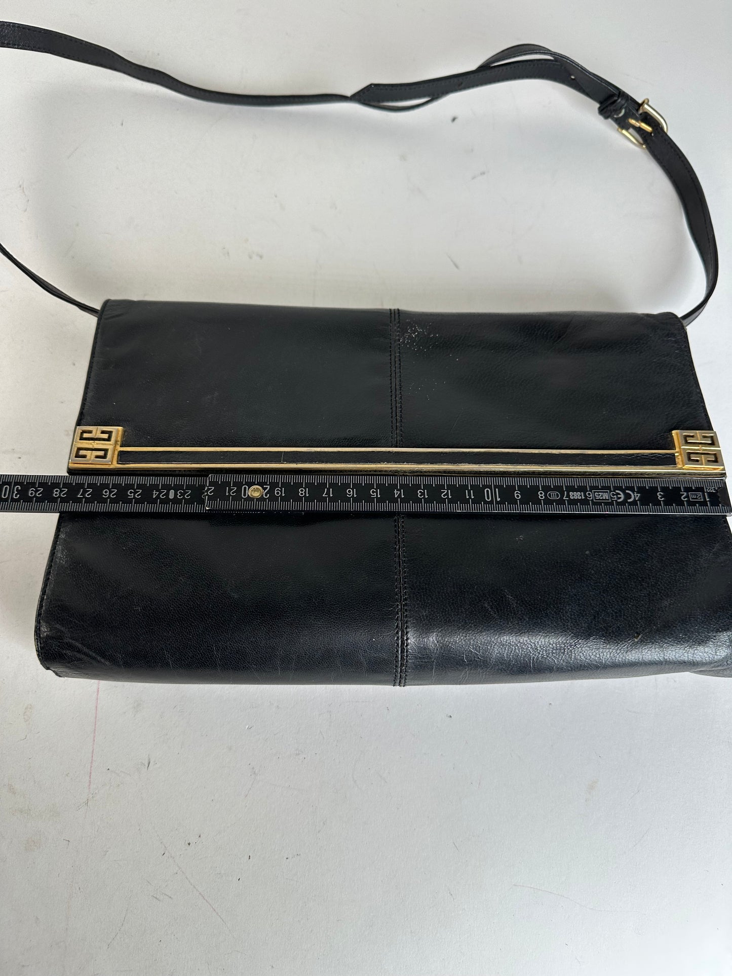 Vintage Givenchy Shoulder Bag Leather Black