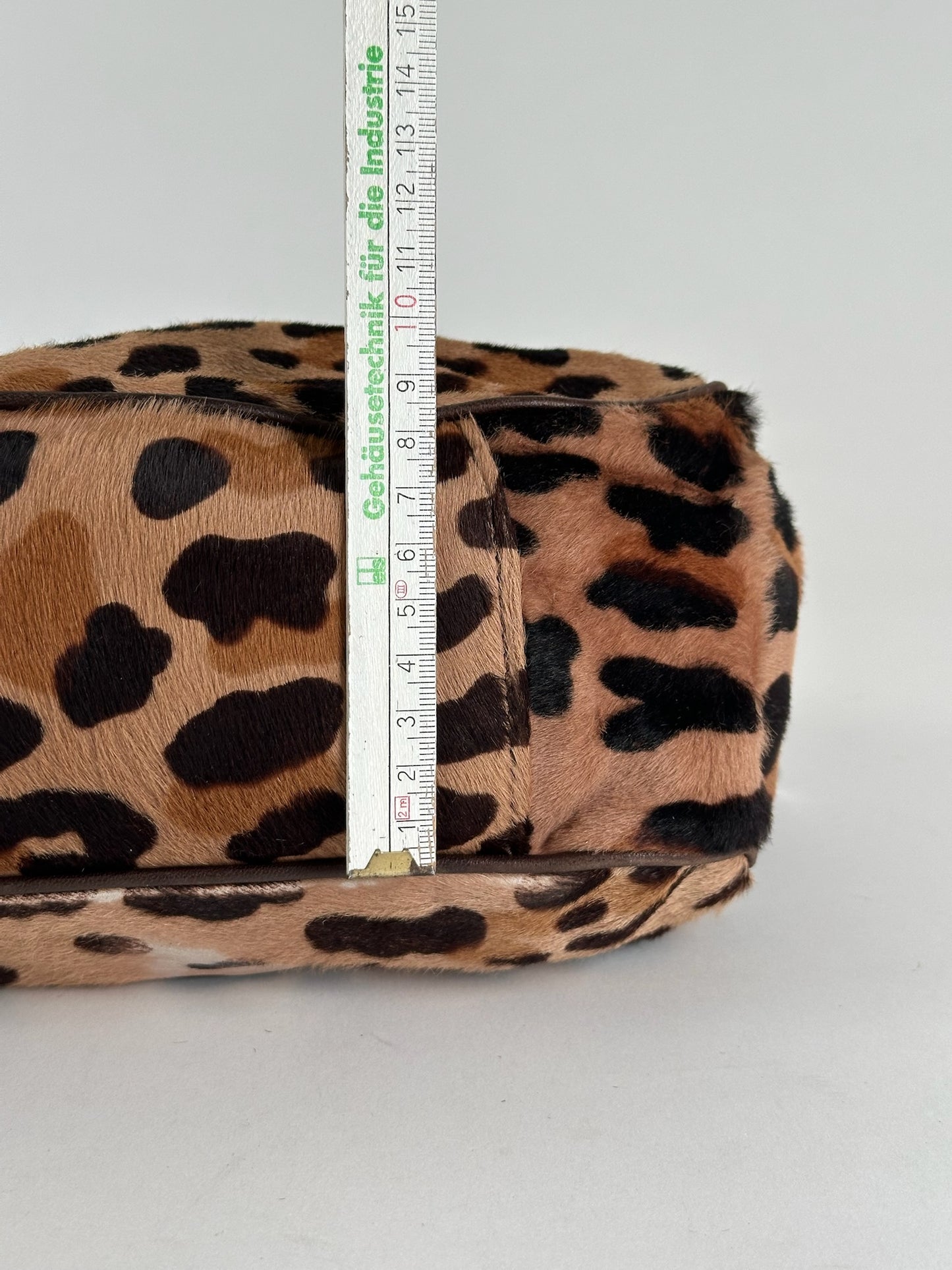 Vintage Marni Leopard fur 2way bag brown