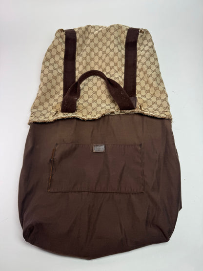 Vintage Gucci Monogram Canvas Tote bag beige brown