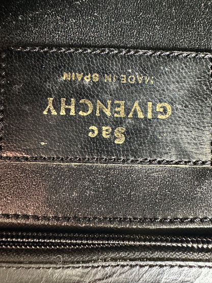 Vintage Givenchy Shoulder Bag Leather Black