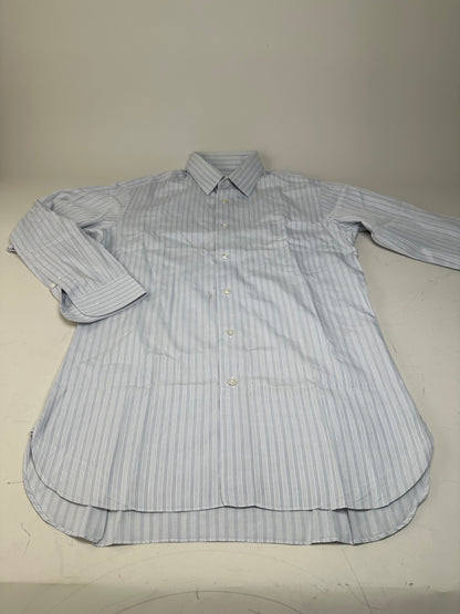 Vintage Dior Men's Cotton Shirt Light Blue White L