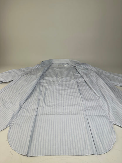 Vintage Dior Men's Cotton Shirt Light Blue White L
