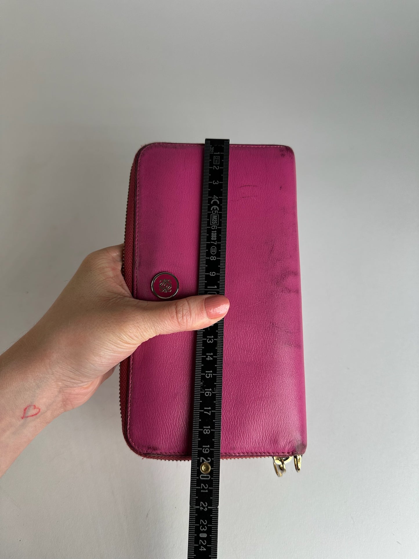 Vintage Loewe Madrid Leather Wallet Pink