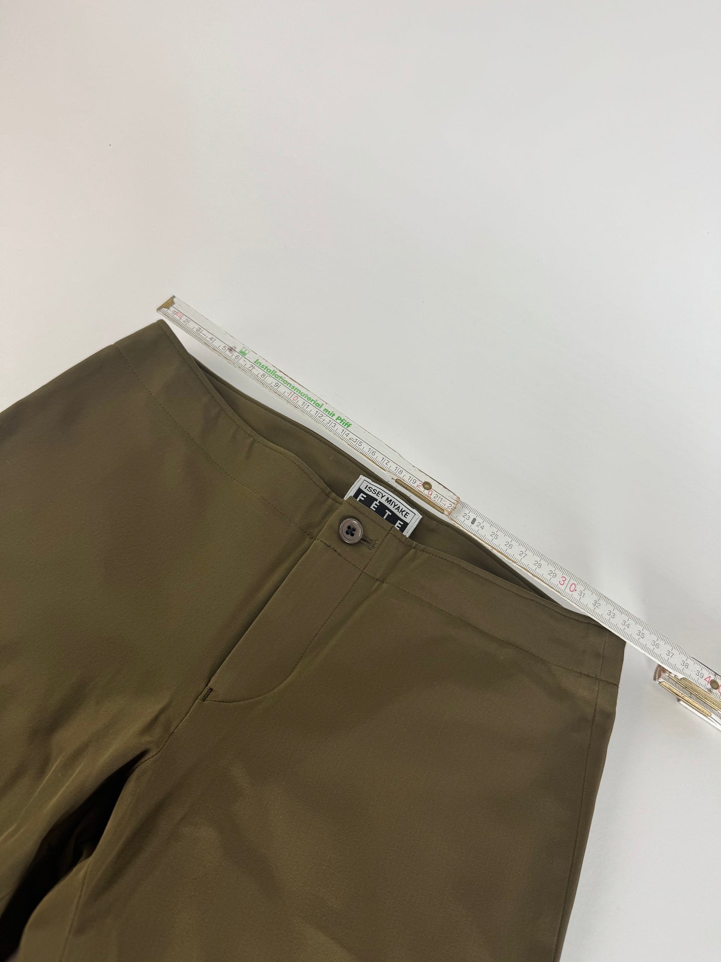Vintage Issey Miyake Polyester Pants Khaki Size 1