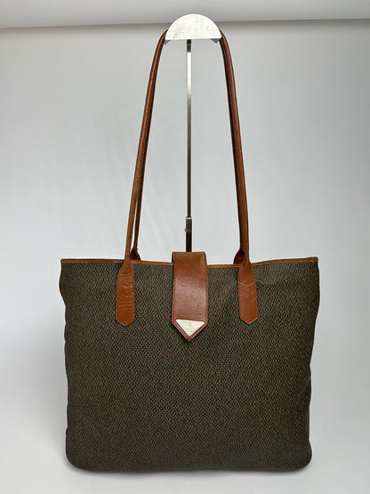 Sac à main vintage Yves Saint Laurent gris marron