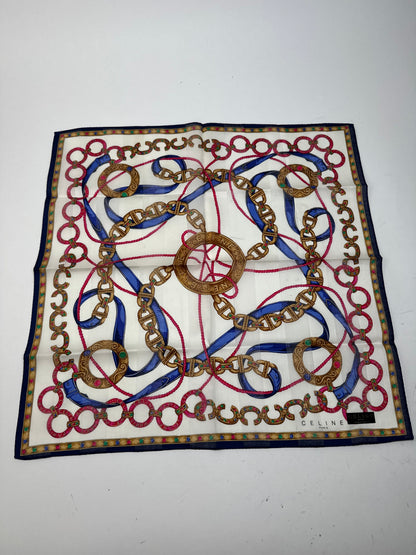 Vintage Celine Scarf Brown white