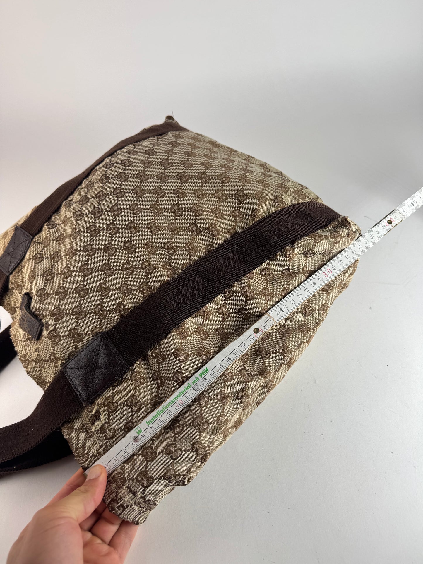 Vintage Gucci Monogram Canvas Tote bag beige brown