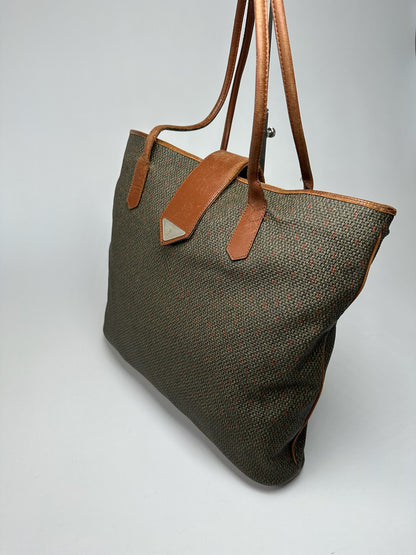 Sac à main vintage Yves Saint Laurent gris marron