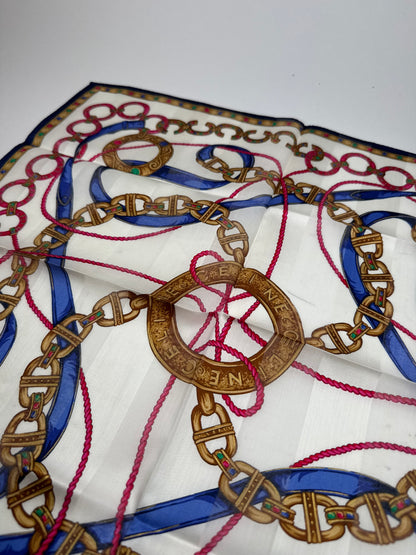 Vintage Celine Scarf Brown white