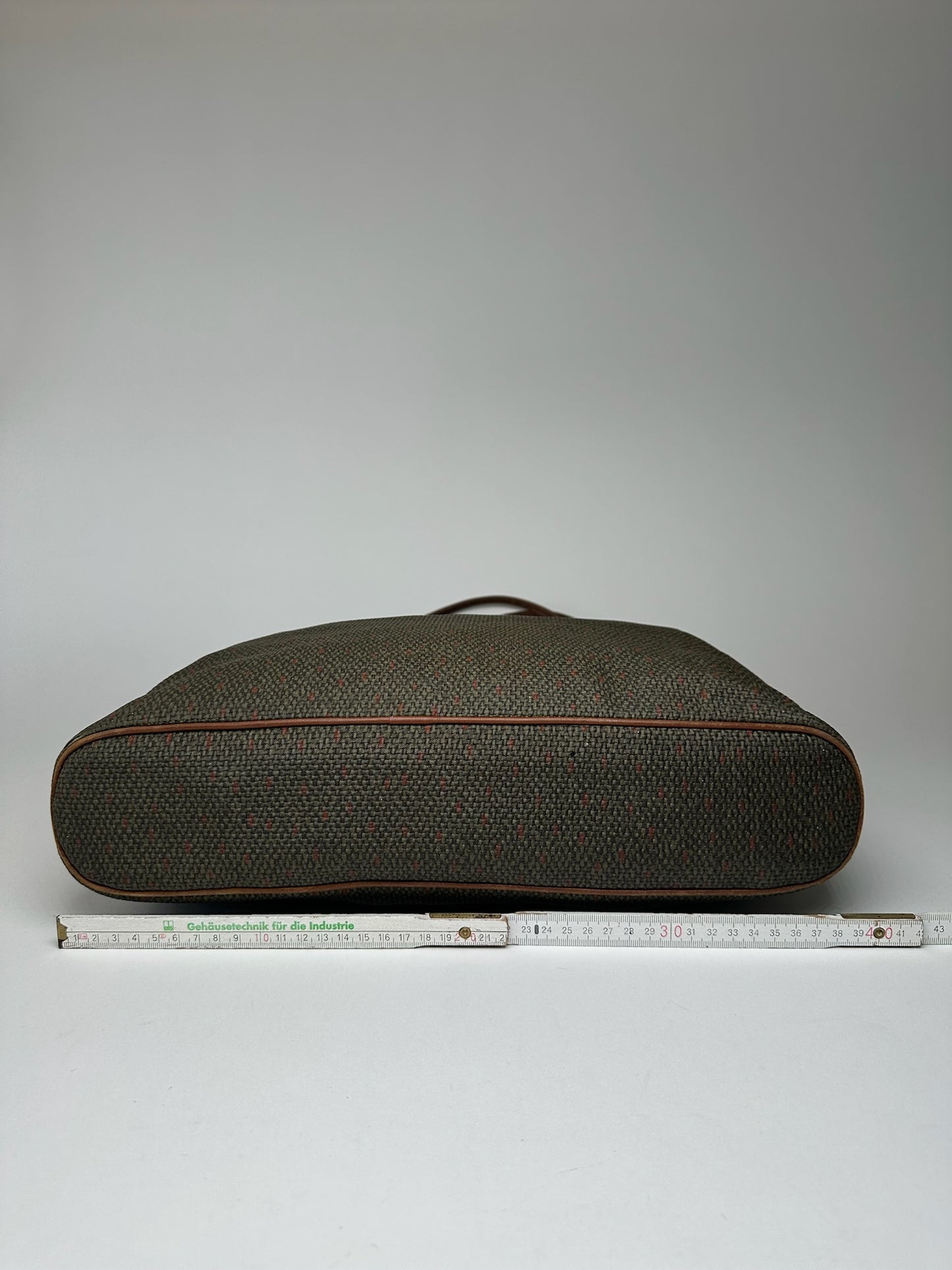 Sac à main vintage Yves Saint Laurent gris marron