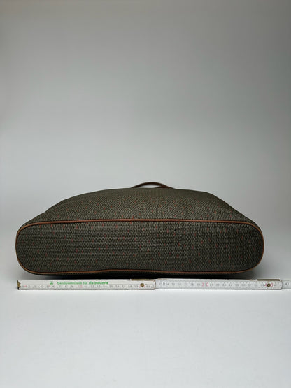 Sac à main vintage Yves Saint Laurent gris marron