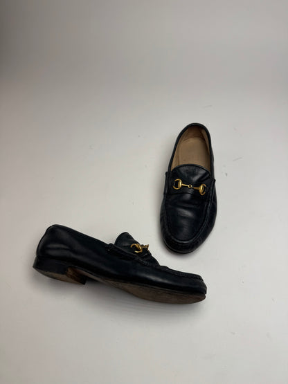 Vintage Gucci Horsebit Leather Loafer Black EU35,5