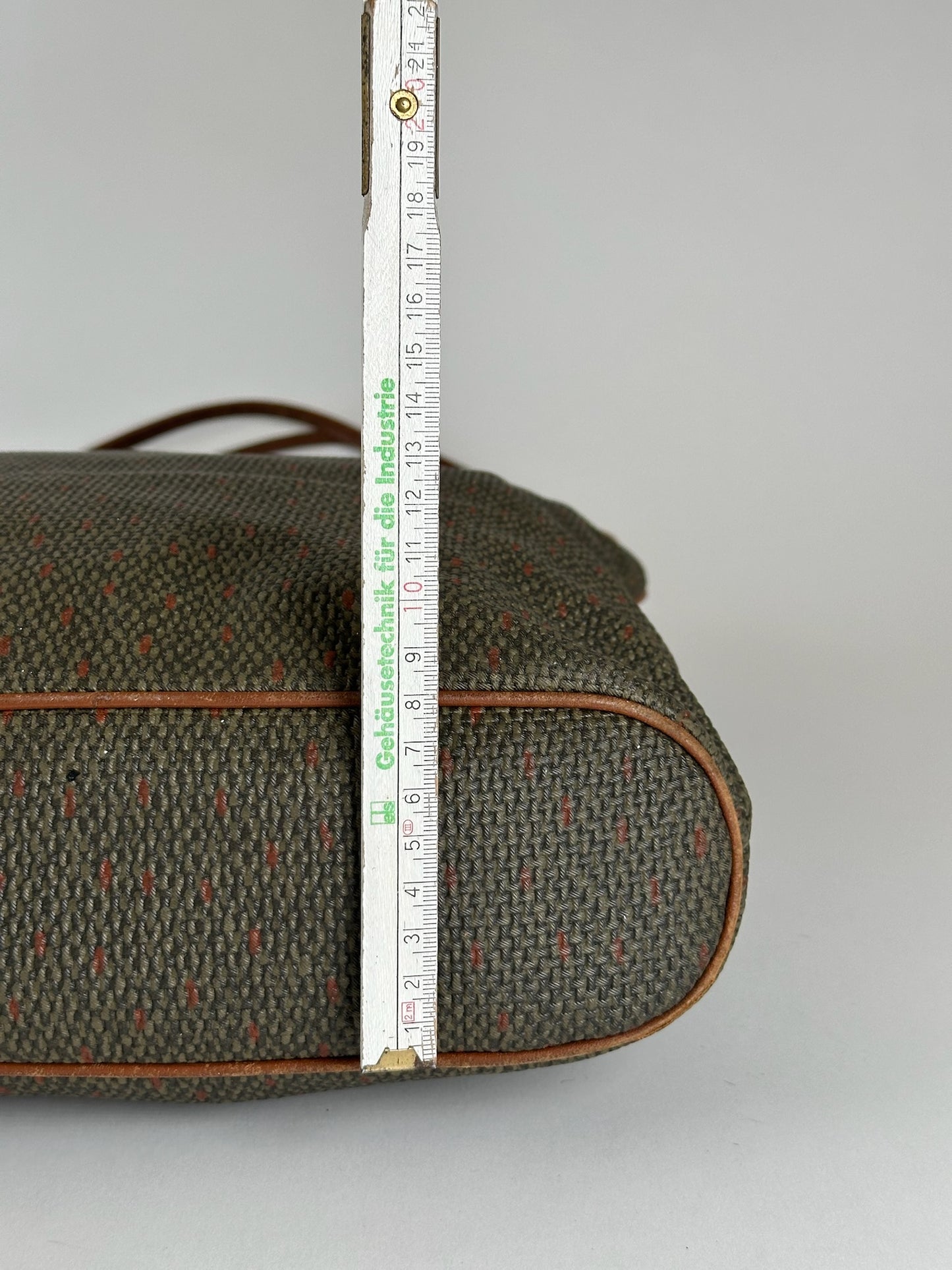 Sac à main vintage Yves Saint Laurent gris marron