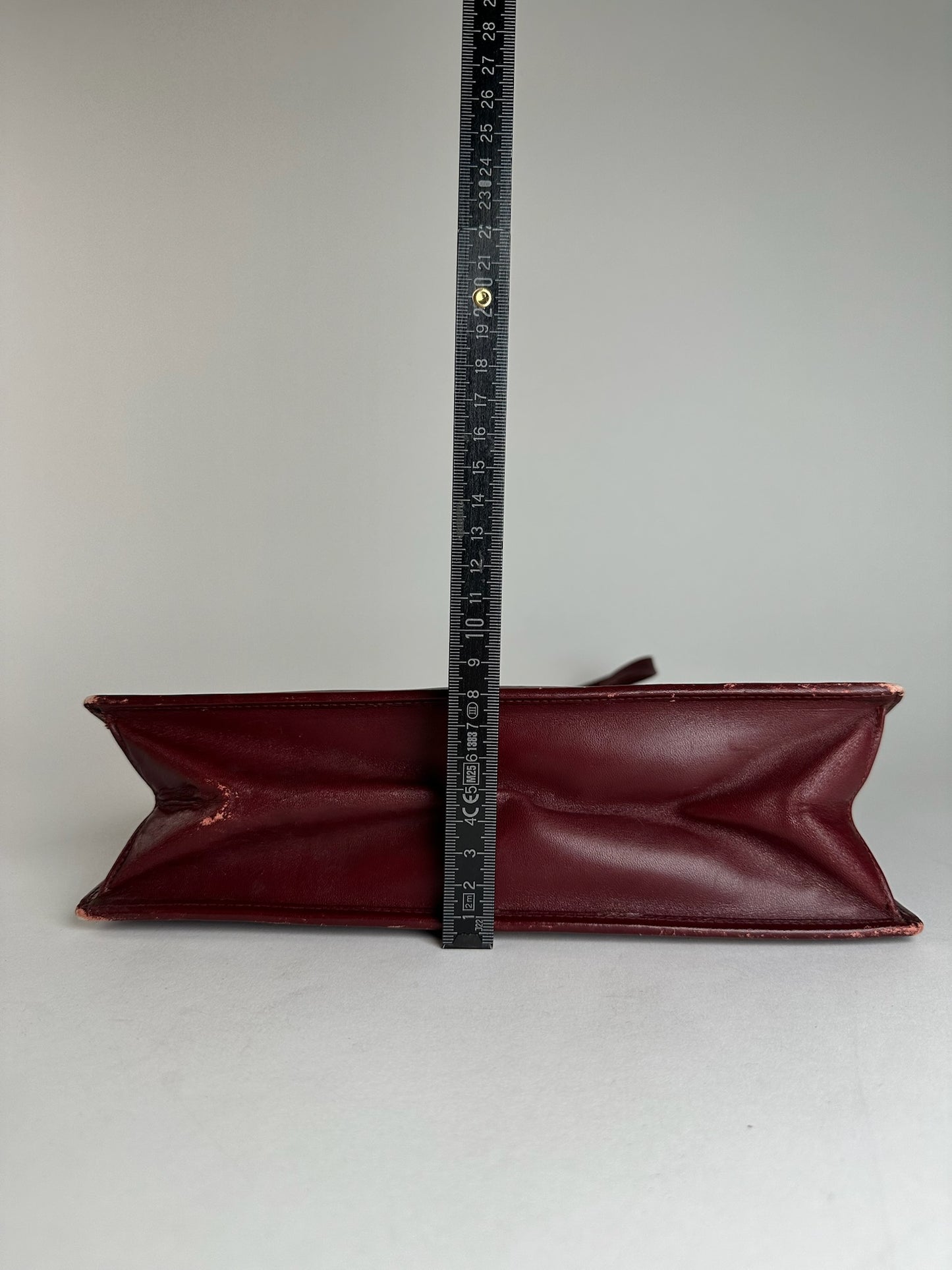 Vintage Givenchy Leather Shoulder Bag Burgundy