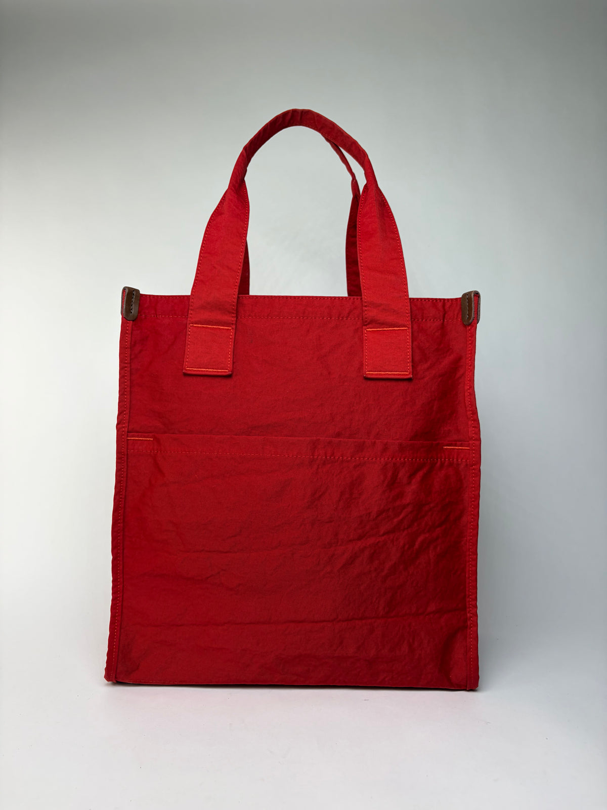 Vintage Issey Miyake Nylon Tote Red Silver