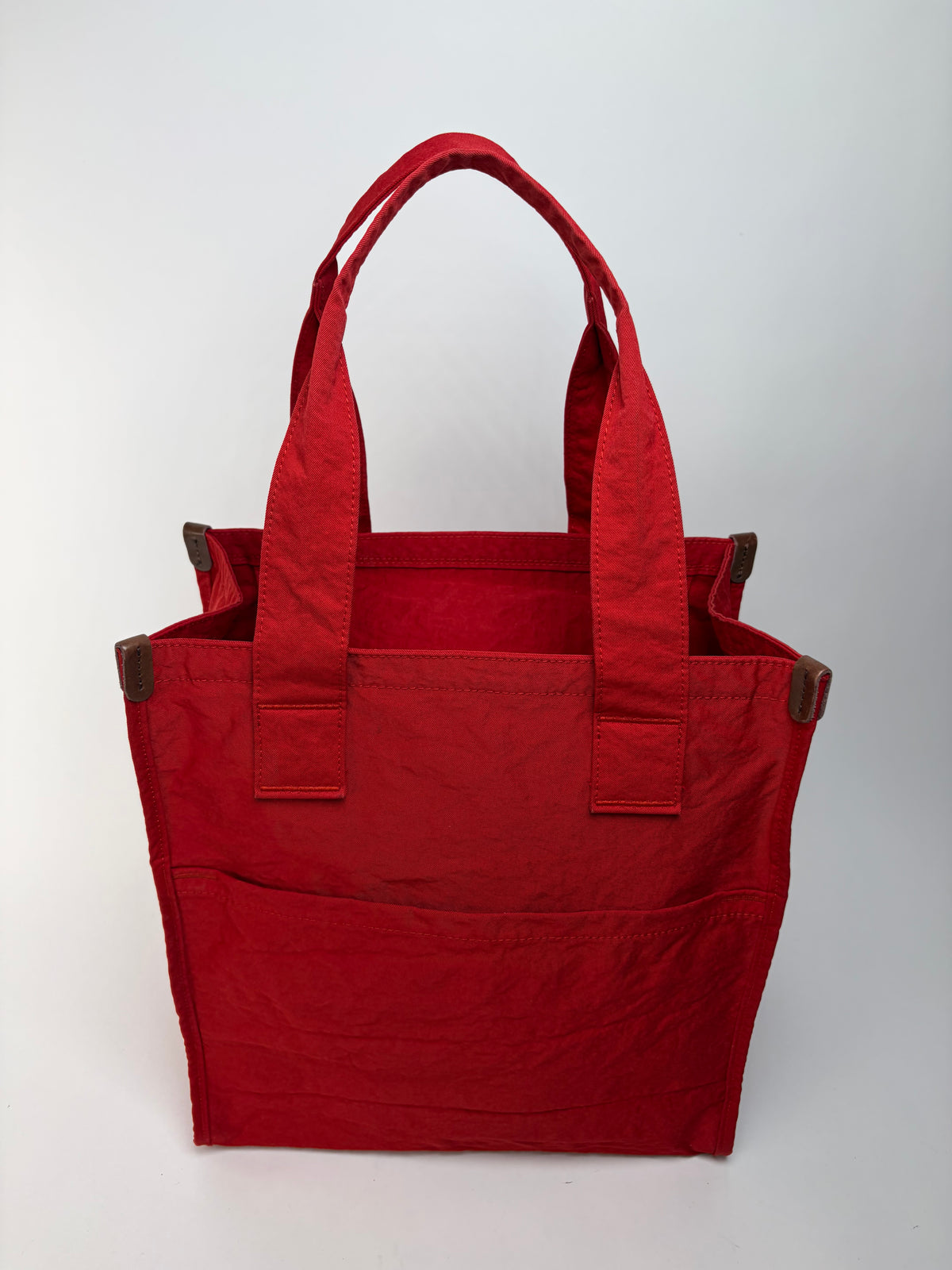 Vintage Issey Miyake Nylon Tote Red Silver