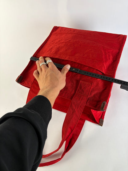 Vintage Issey Miyake Nylon Tote Red Silver