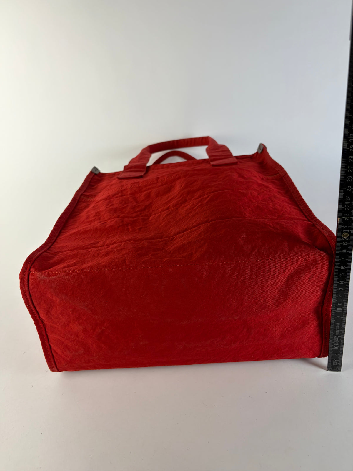 Vintage Issey Miyake Nylon Tote Red Silver