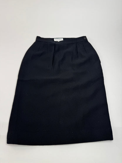 Vintage Yves Saint Laurent Skirt Black XS