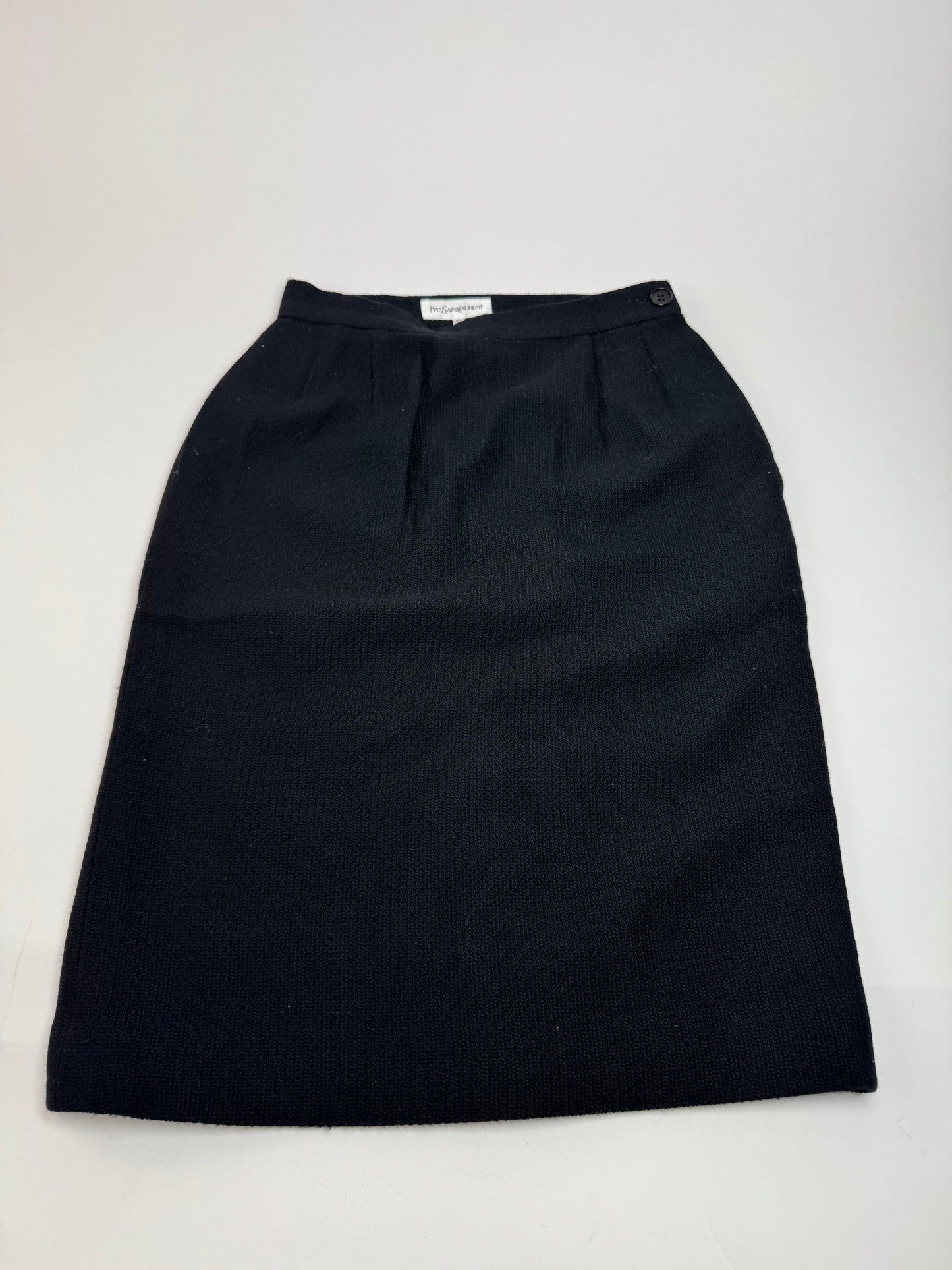Vintage Yves Saint Laurent Skirt Black XS