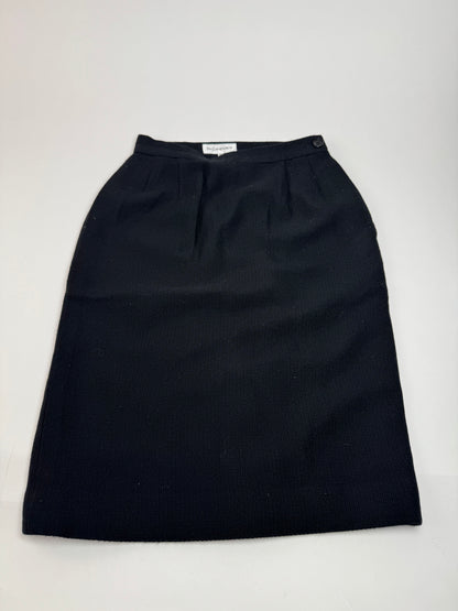 Vintage Yves Saint Laurent Skirt Black XS