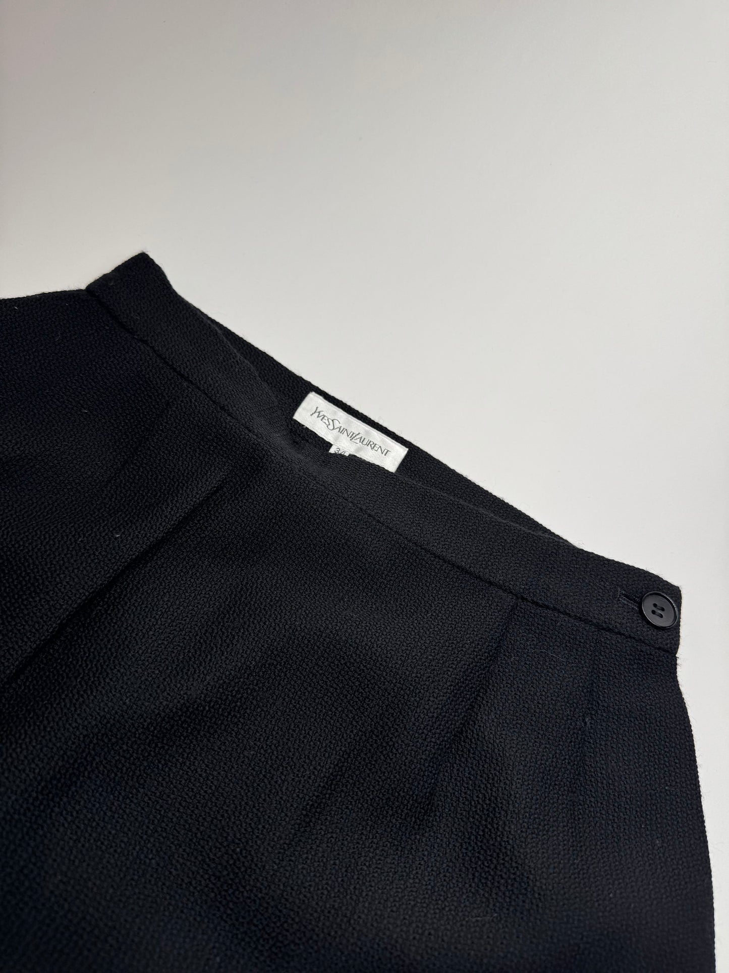 Vintage Yves Saint Laurent Skirt Black XS