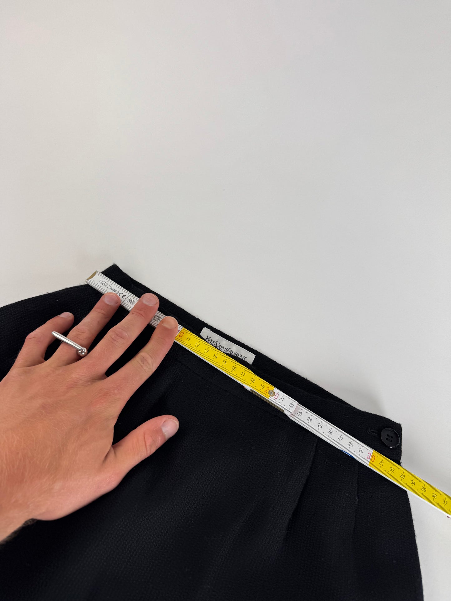 Vintage Yves Saint Laurent Skirt Black XS