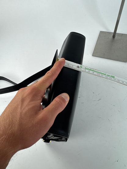 Sac à bandoulière vintage en cuir Gucci noir