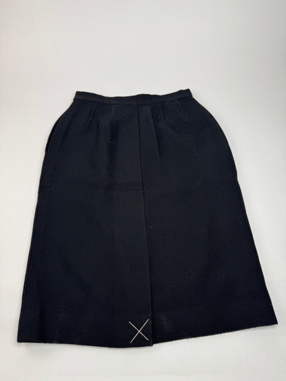 Vintage Yves Saint Laurent Skirt Black XS
