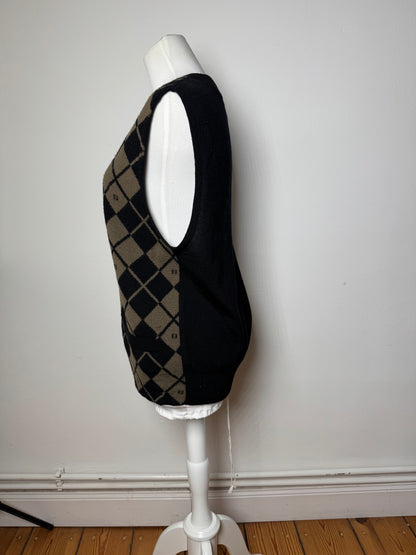 Vintage Fendi Wool West Black Brown L/XL
