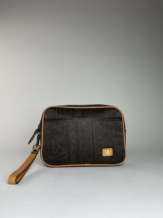 Vintage Balenciaga Abstract Multicolor Clutch