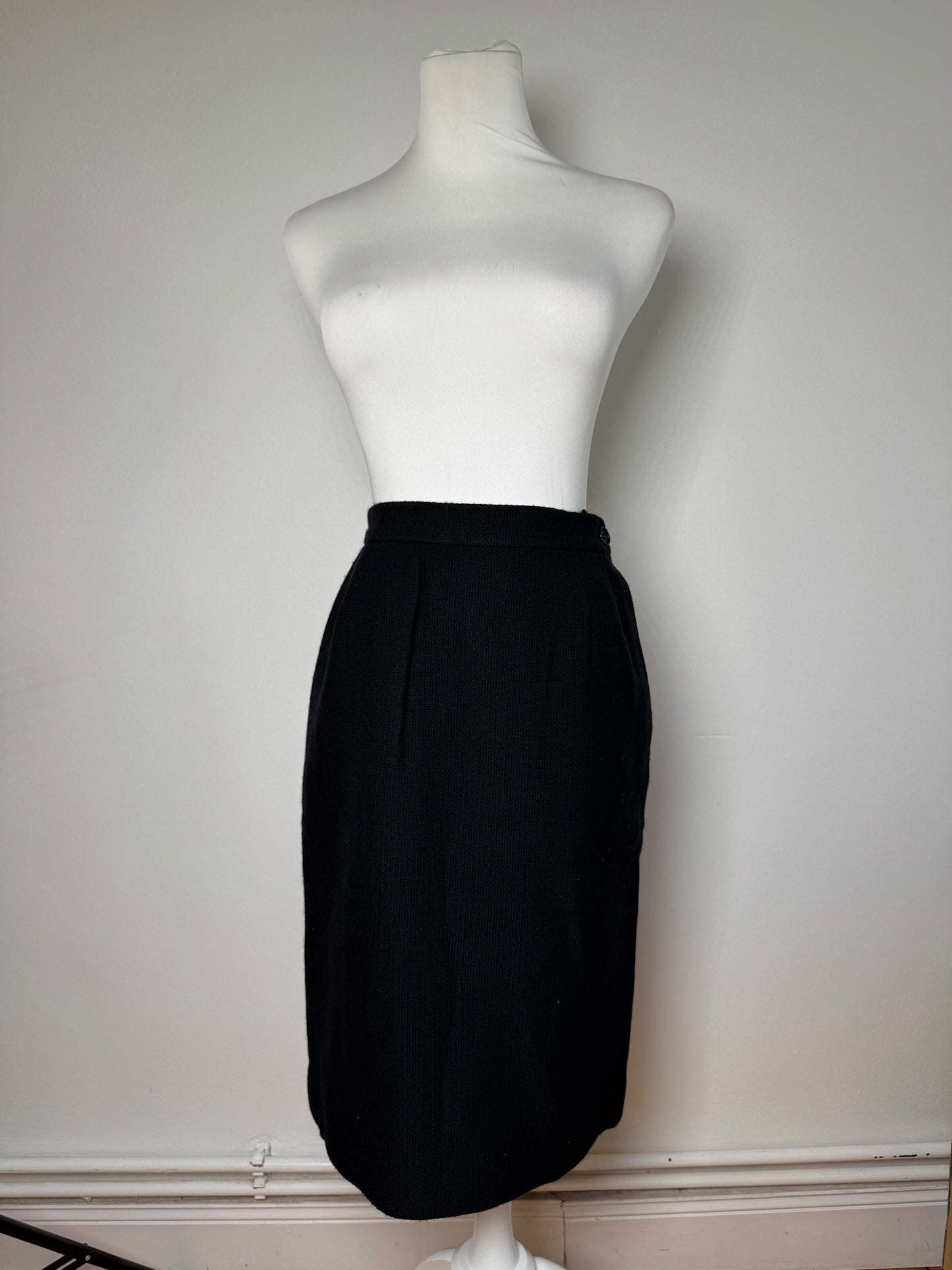 Vintage Yves Saint Laurent Skirt Black XS