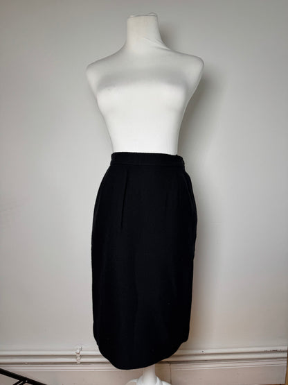 Vintage Yves Saint Laurent Skirt Black XS