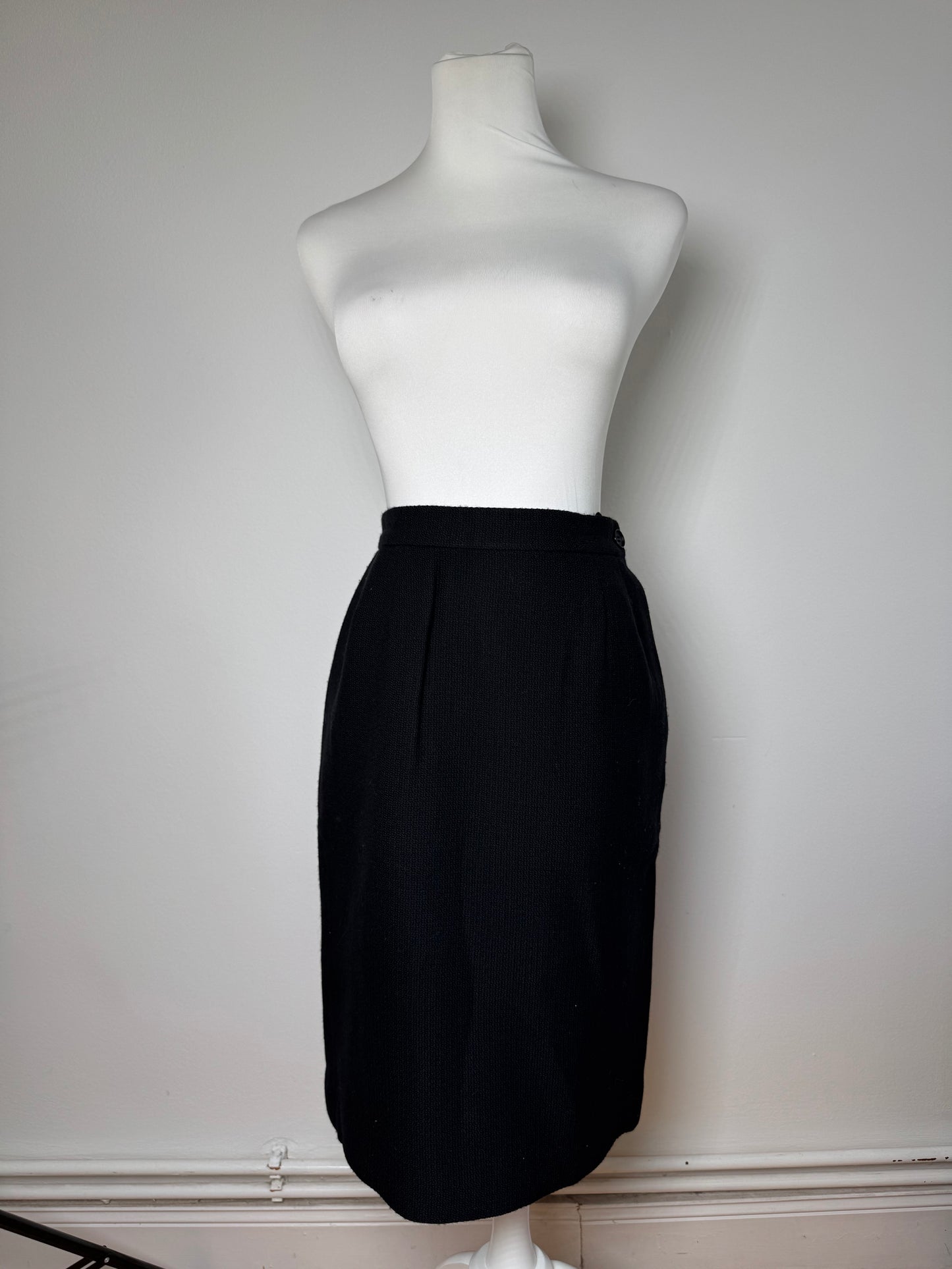 Vintage Yves Saint Laurent Skirt Black XS