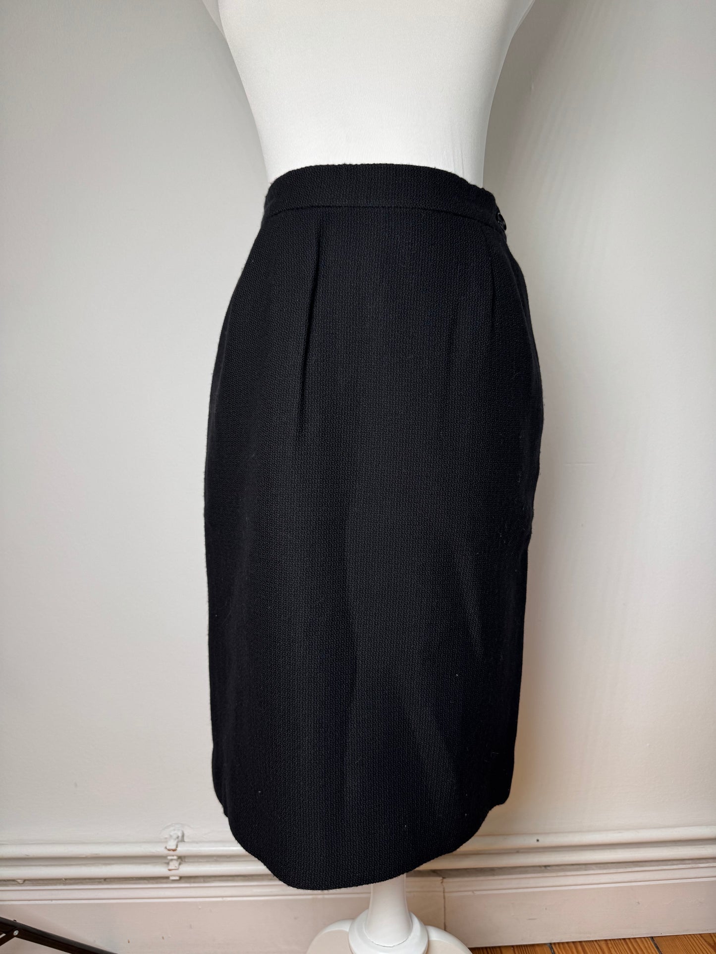Vintage Yves Saint Laurent Skirt Black XS