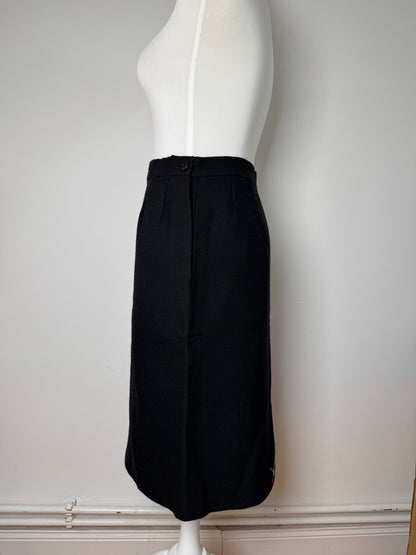 Vintage Yves Saint Laurent Skirt Black XS
