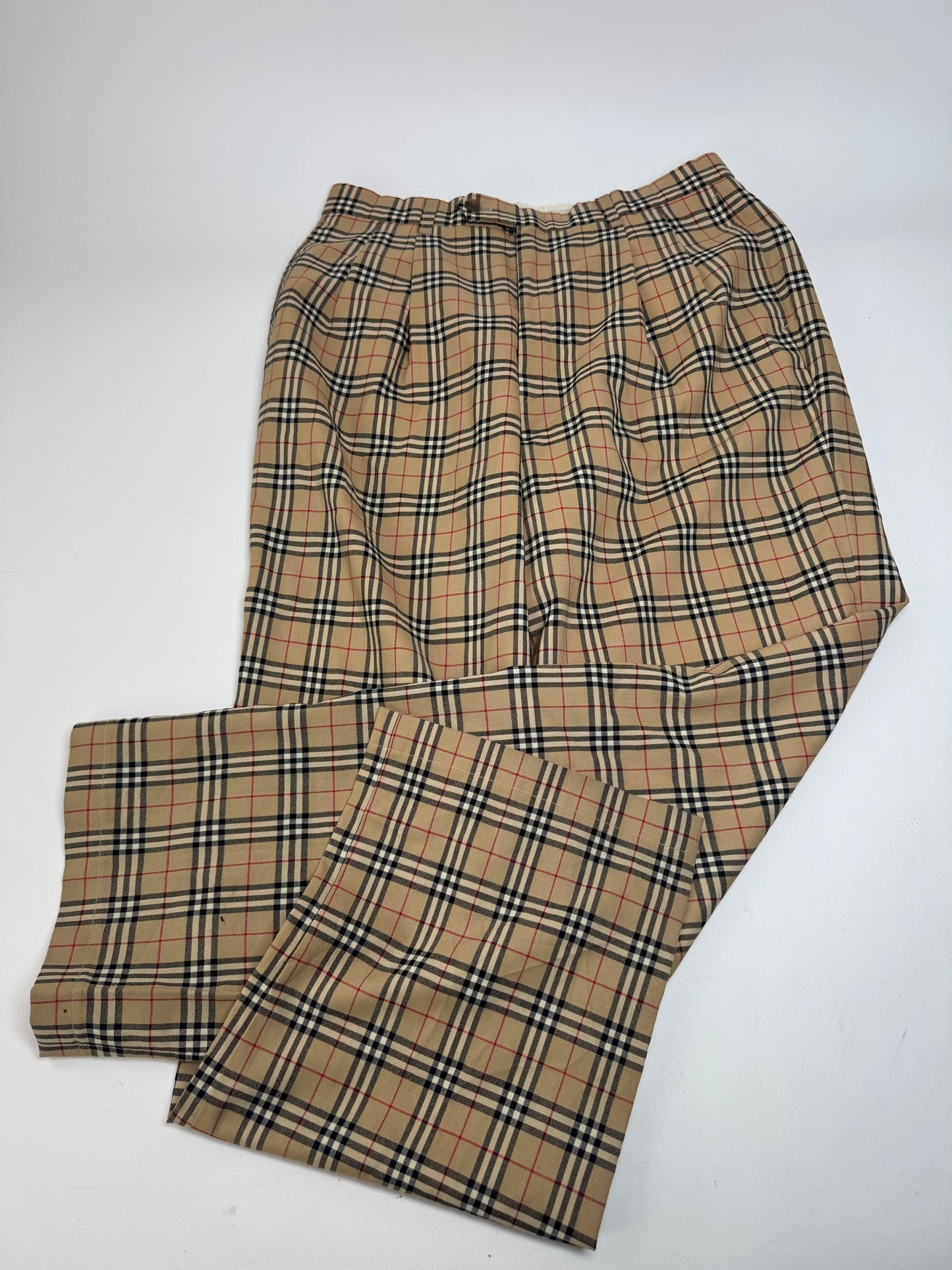 Vintage Burberry Nova Check mens Pants Beige M