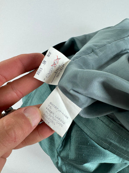 Vintage Yves Saint Laurent Skirt Metallic Turquise m