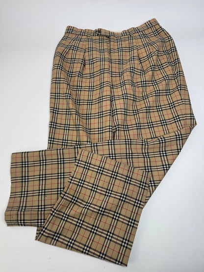 Vintage Burberry Nova Check mens Pants Beige M