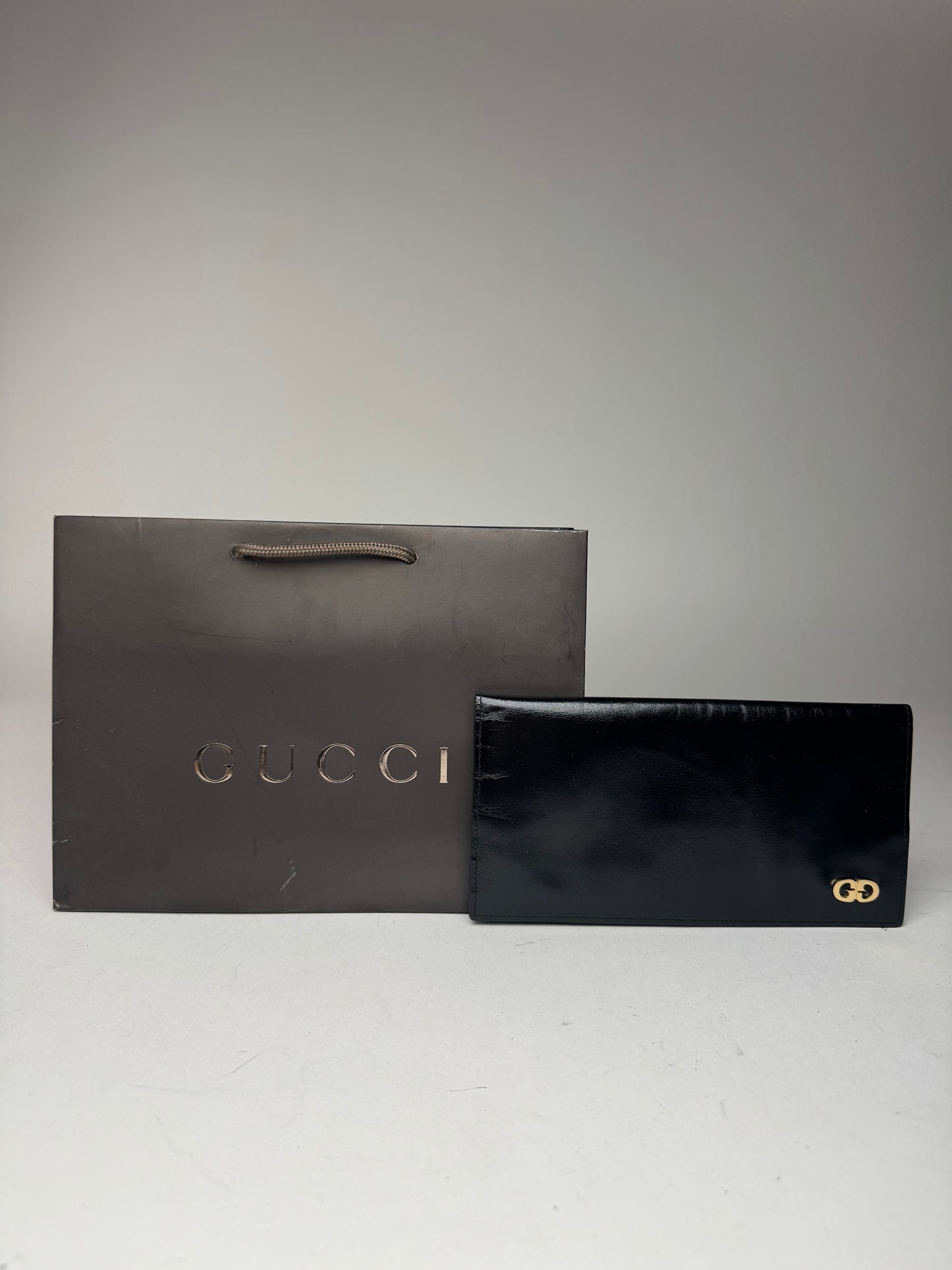 Vintage Gucci Patent Leather Card Holder / ID Holder