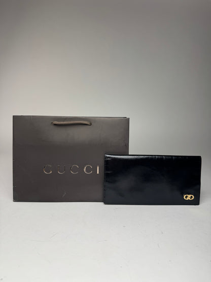 Vintage Gucci Patent Leather Card Holder / ID Holder
