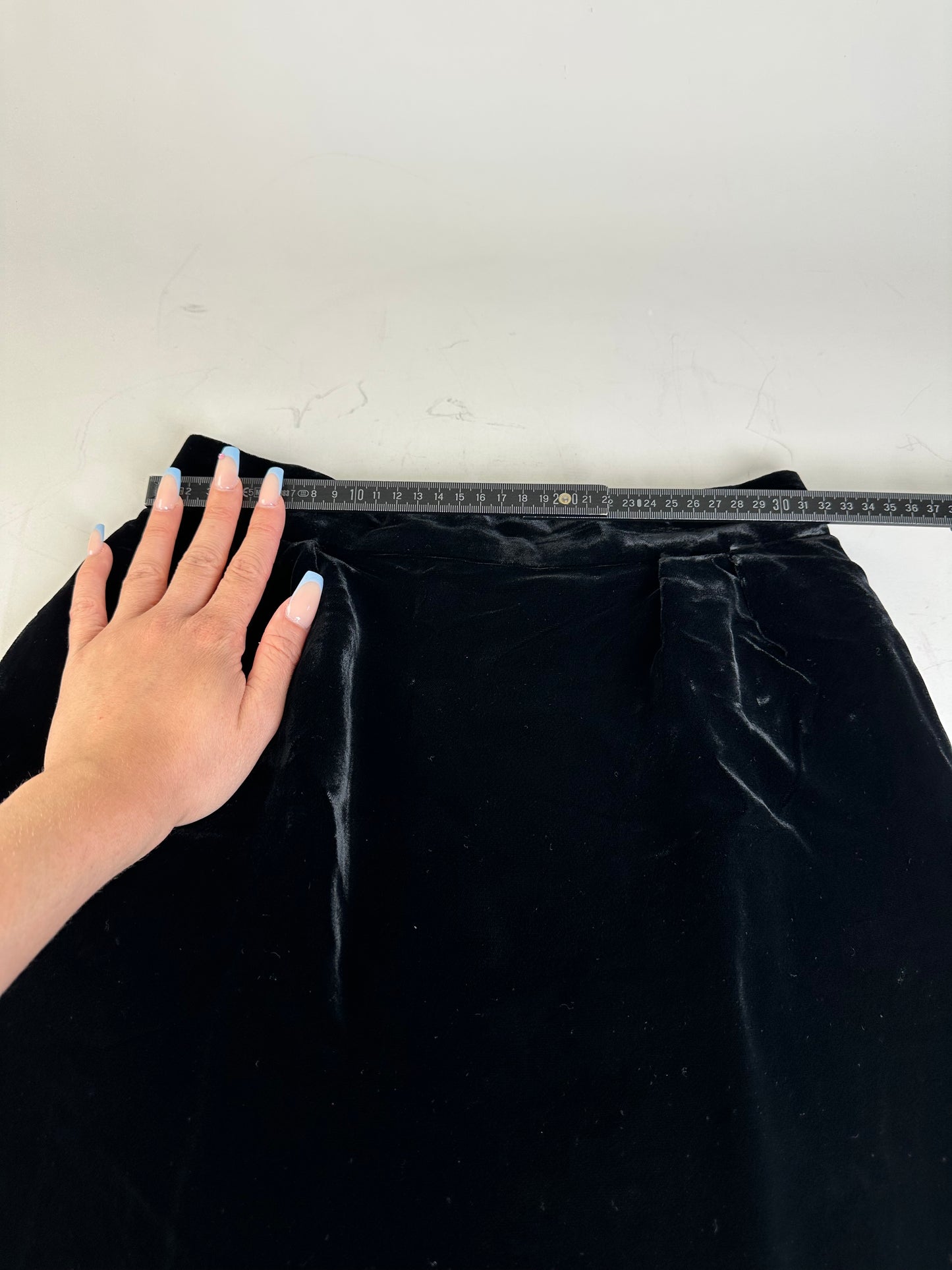 Vintage Dior Velvet Skirt Black c. 2000s M