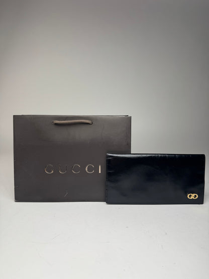 Vintage Gucci Patent Leather Card Holder / ID Holder