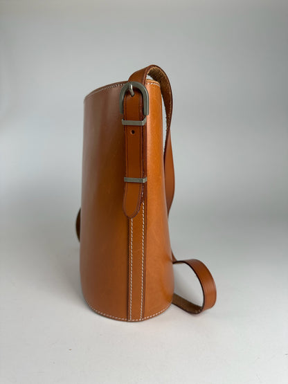 Vintage Courreges Leather bag brown