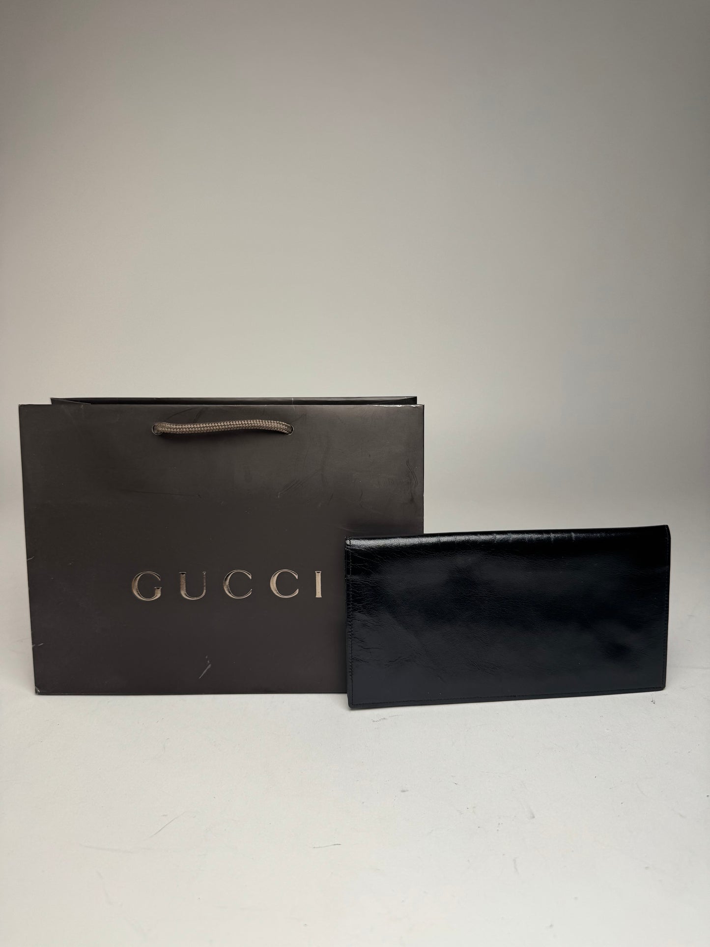 Vintage Gucci Patent Leather Card Holder / ID Holder