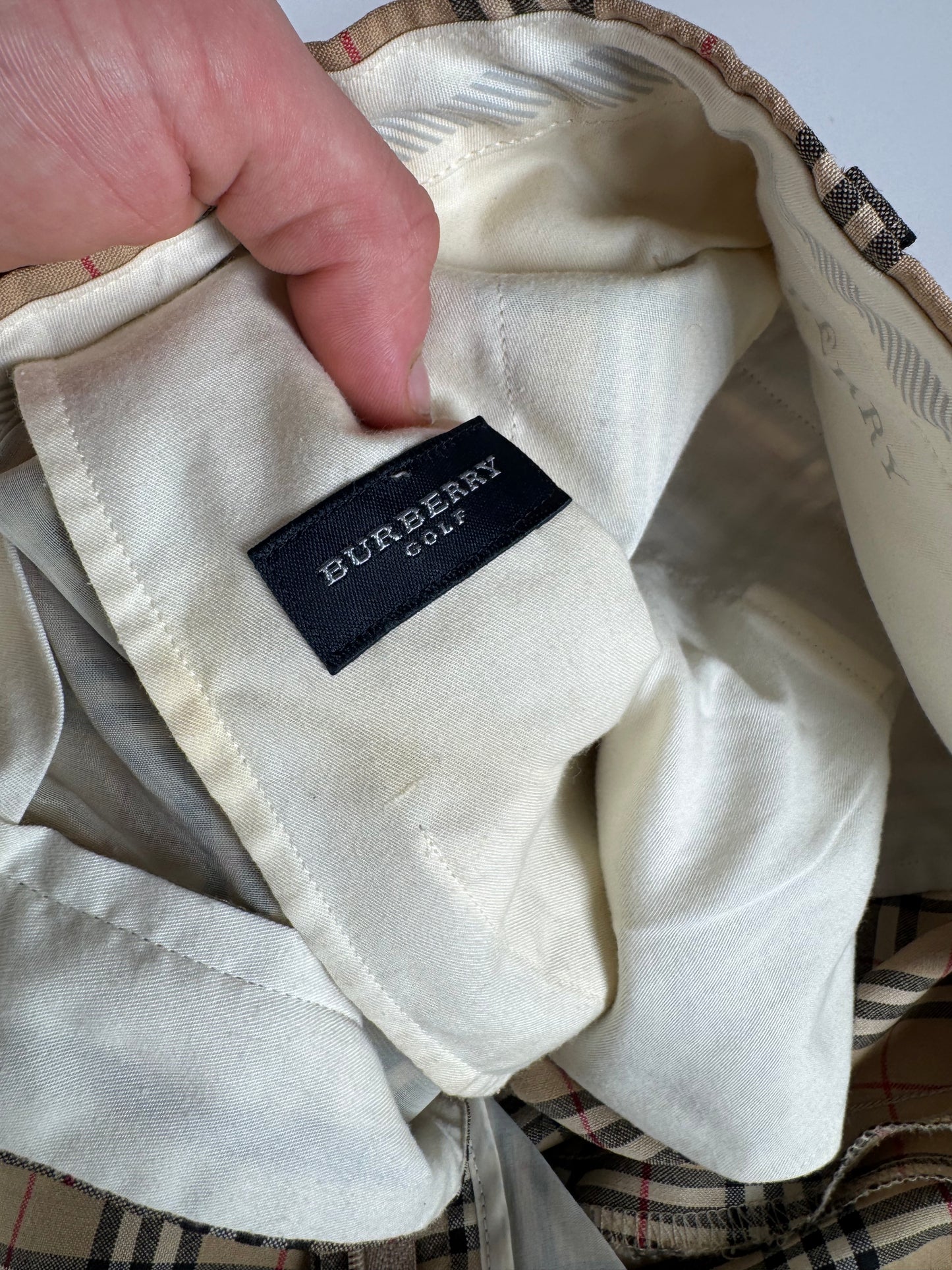 Vintage Burberry Nova Check mens Pants Beige M
