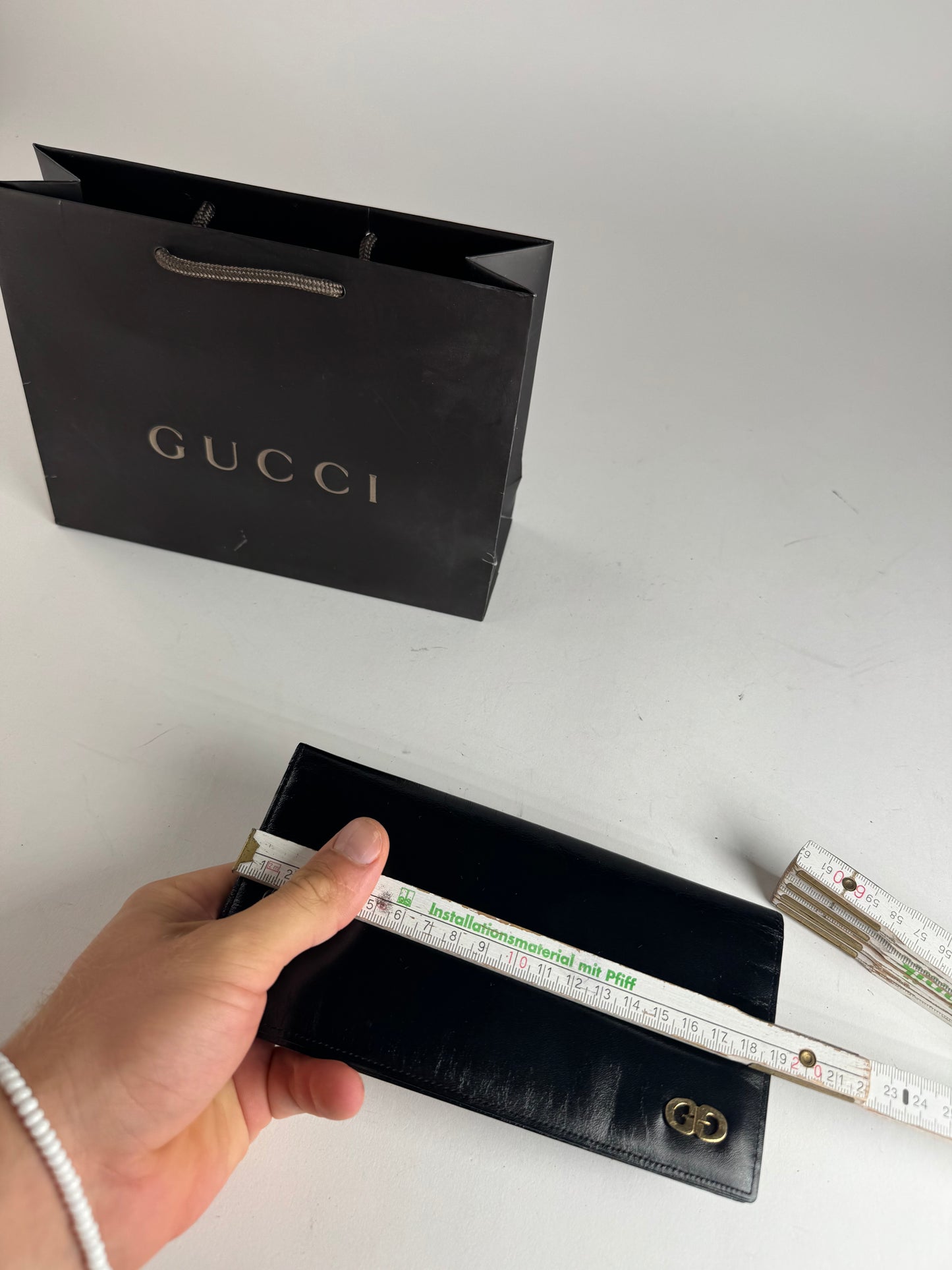 Vintage Gucci Patent Leather Card Holder / ID Holder