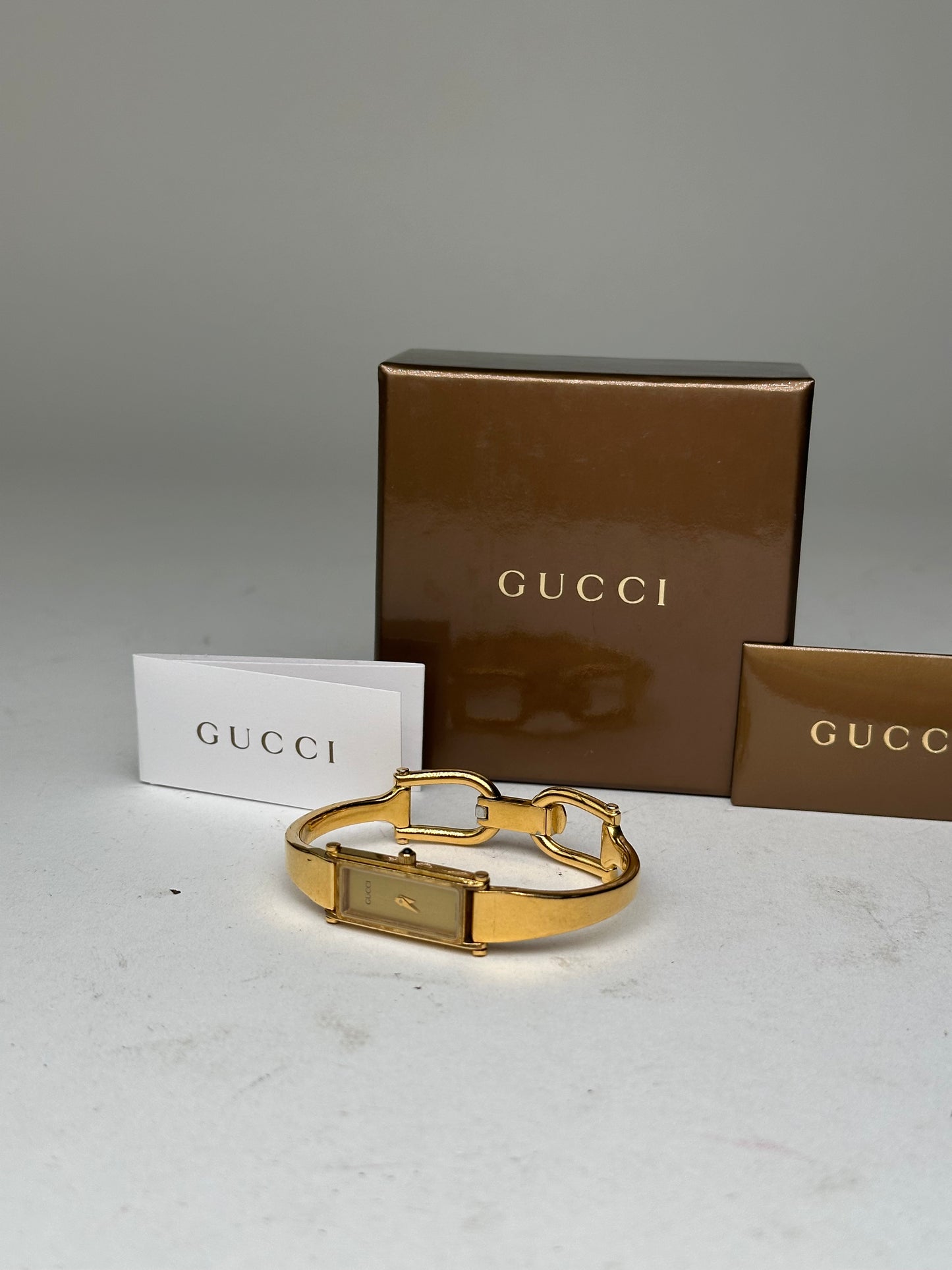 Vintage Gucci 1500L Bangle Watch Gold