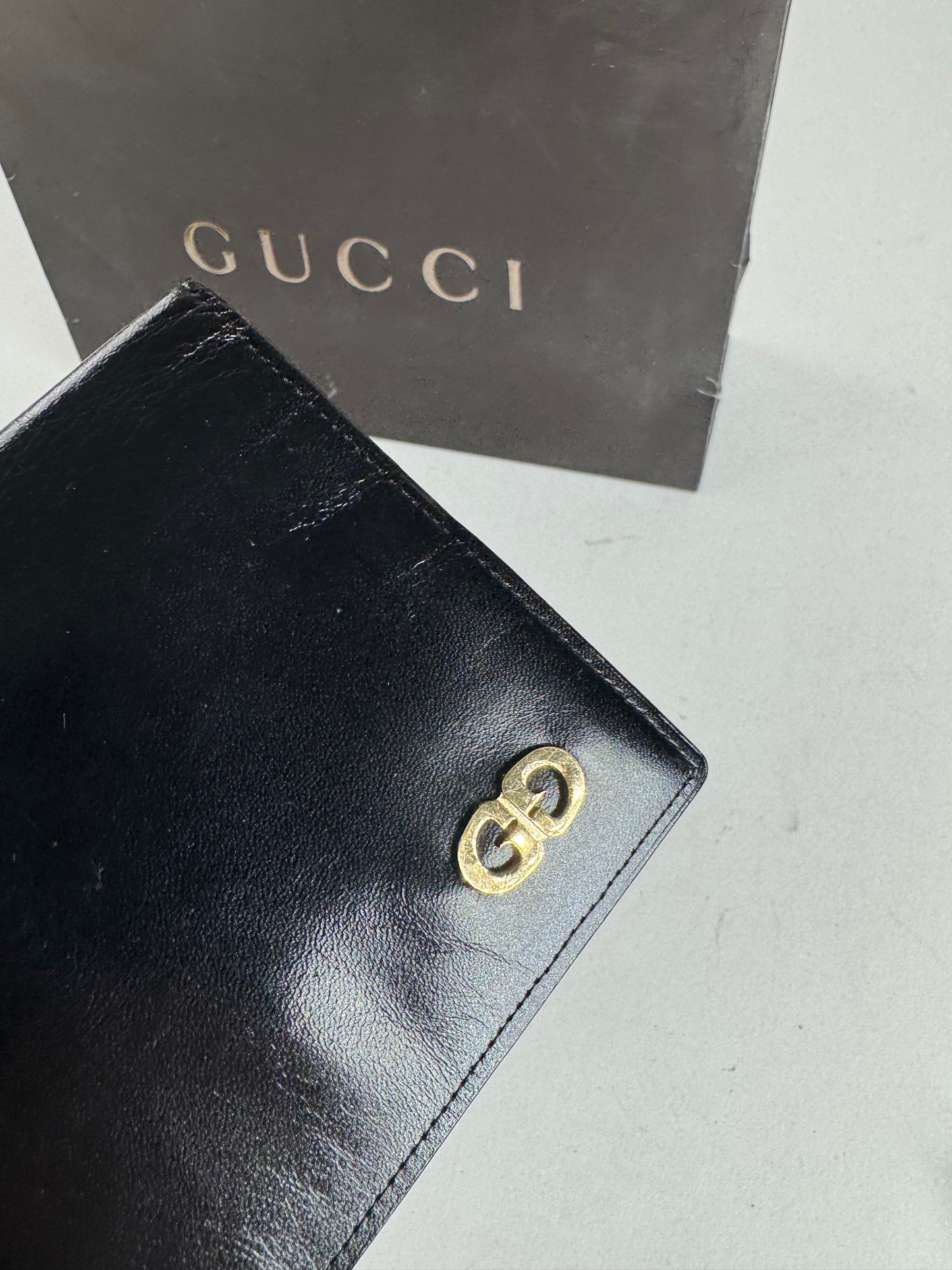 Vintage Gucci Patent Leather Card Holder / ID Holder